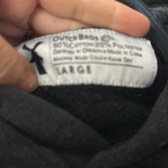 Dutch Bros Black Hoodie “To Be So Strong.”SMALL+MEDIUM+LARGE+XL+XXL Peace 1992 - Picture 10 of 13
